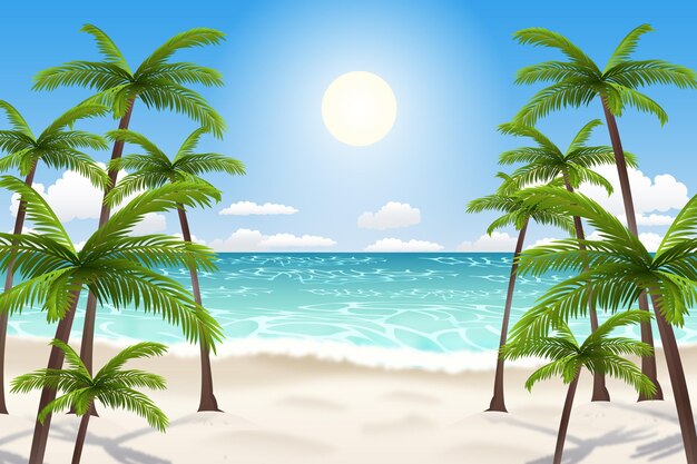 Sommerlandschaft - Hintergrund für Zoom
