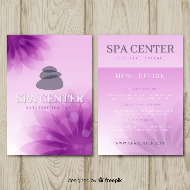 Spa-flyer-vorlage