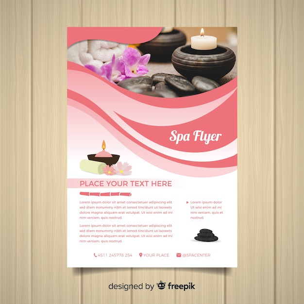 Spa-flyer-vorlage