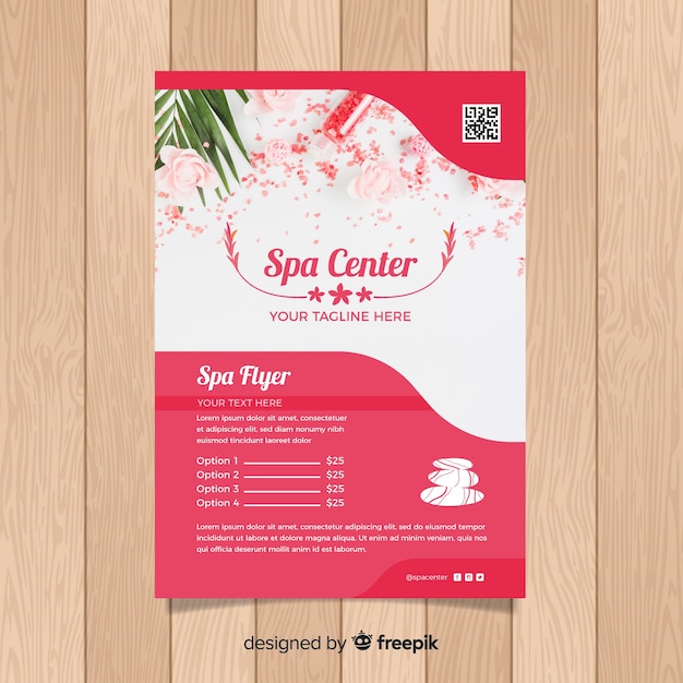 Spa-flyer-vorlage