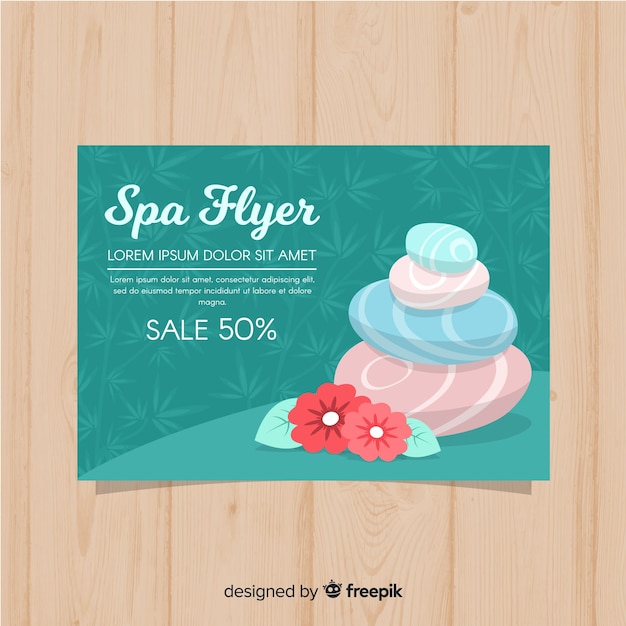 Spa-flyer-vorlage