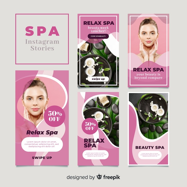 Spa instagram geschichten vorlage