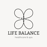 Kostenloser Vektor spa-logo-vorlage, gesundheits- und wellness-business-branding-design-vektor, life-balance-text
