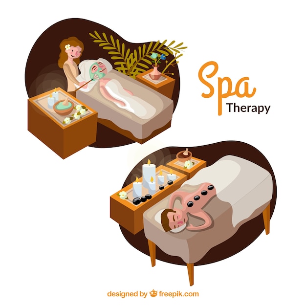 Spa-therapie-szenen