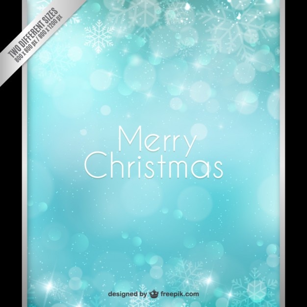 Kostenloser Vektor sparkling blue christmas hintergrund