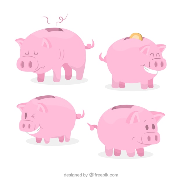Kostenloser Vektor sparschweine