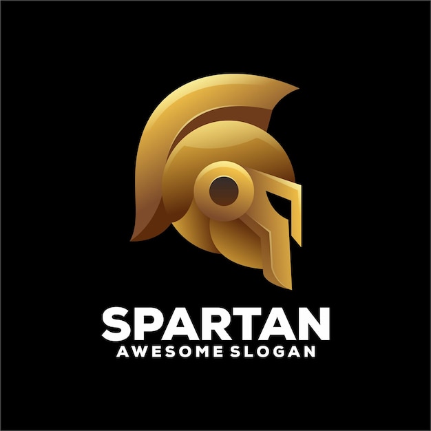 Spartanisches luxus-gradient-design-logo abstrakt