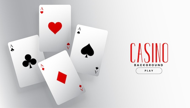 Spielen casino ass karten hintergrund