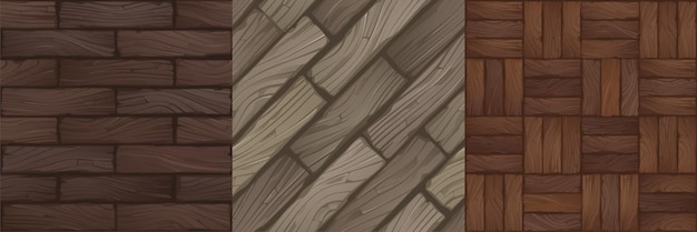 Spieltexturen von Holzpaneelen nahtlose Muster