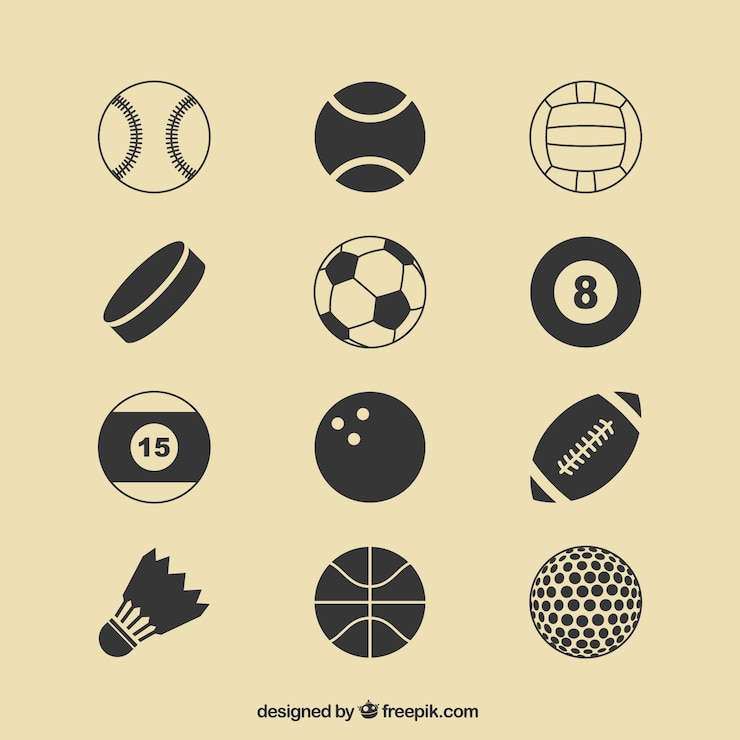 Kostenlose Vektor sport balls icons