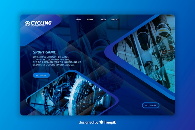 Sport radfahren landing page