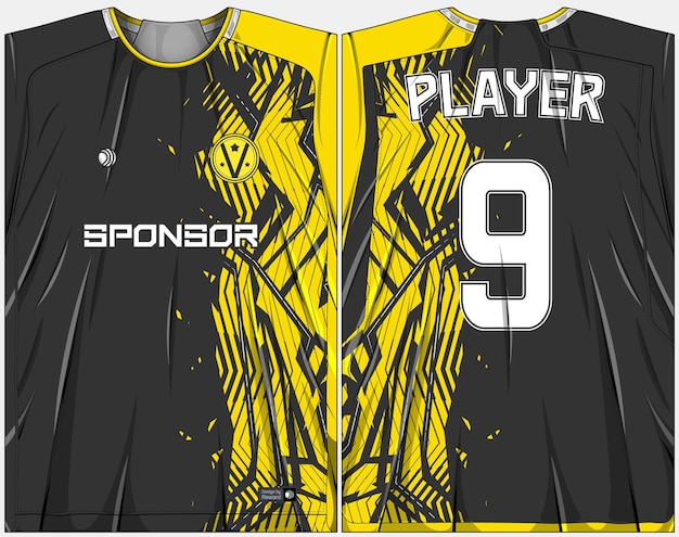 Kostenloser Vektor sportshirt-design fertig zum drucken - fußballtrikot für sublimation