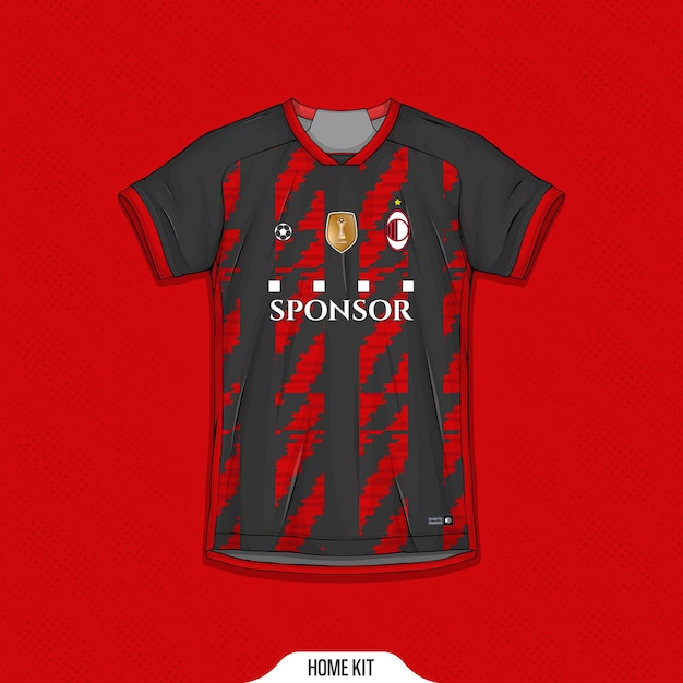 Sportshirt-Design fertig zum Drucken - Fußballtrikot für Sublimation