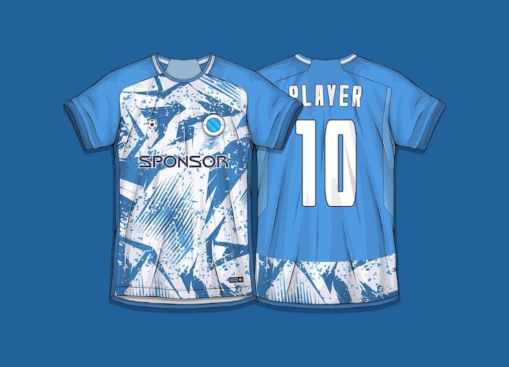 Kostenlose Vektor sportshirt-design fertig zum drucken fußballtrikot für sublimation