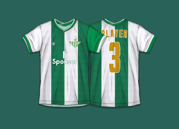 Kostenloser Vektor sportshirt-design fertig zum drucken fußballtrikot für sublimation