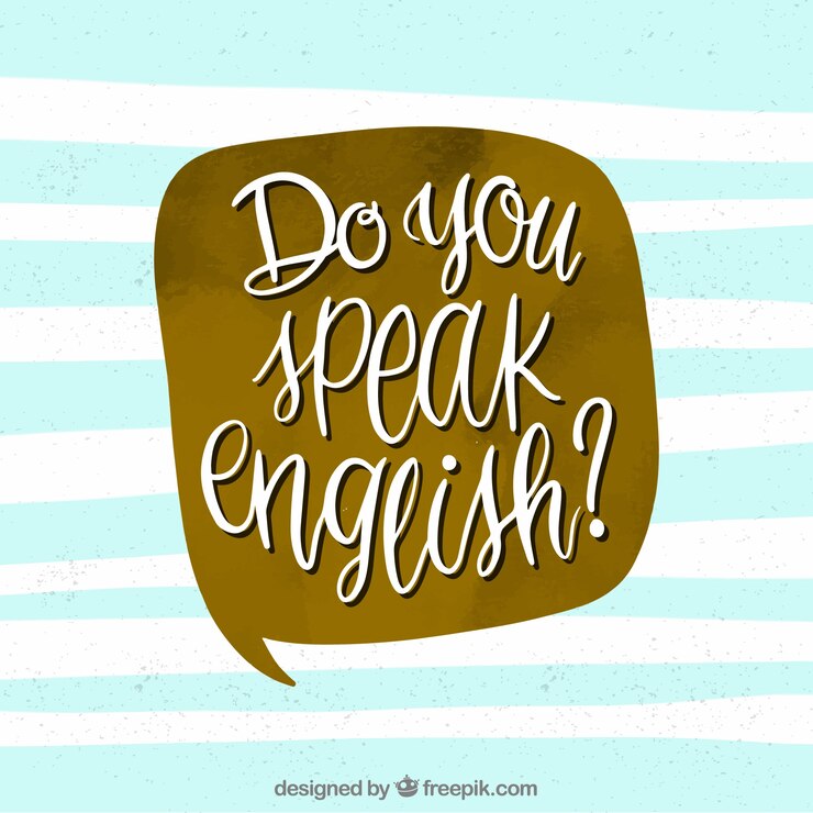 Kostenlose Vektor sprichst du englisch?