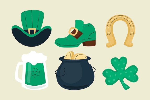 St. patrick day instagram elemente