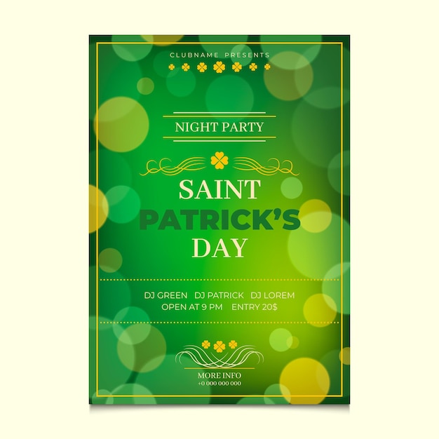 St. patrick day poster