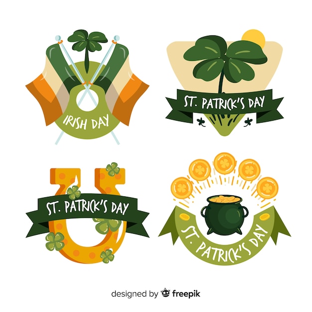 St. patrick's day abzeichen sammlung