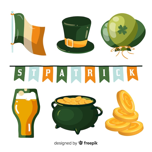 St. patrick's day element sammlung