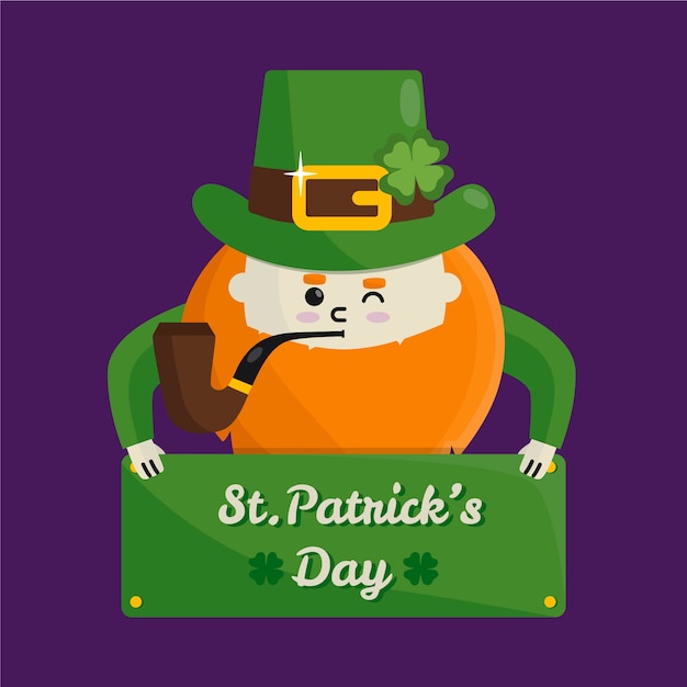 St. patrick's day mit mann zwinkert