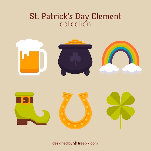 St. patricks tageselement-sammlung