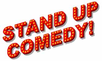 Kostenloser Vektor stand up comedy-banner-design