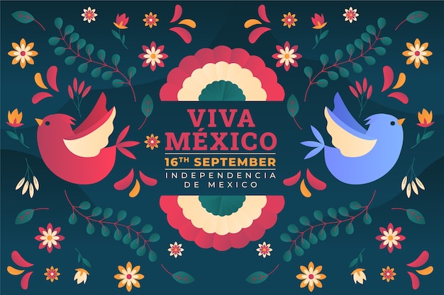 Steigungshintergrund für mexiko-unabhängigkeitsfeier