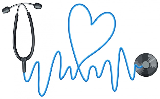 Stethoskop als Symbol für gute Gesundheit
