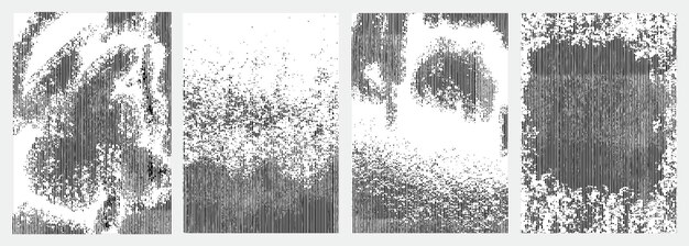 stilvolle Grunge-Linienrahmenkollektion