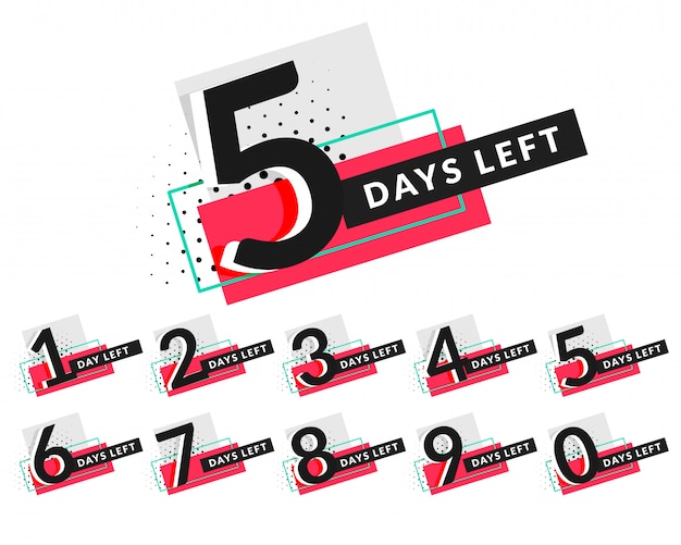Stilvoller Countdown-Timer für Tage