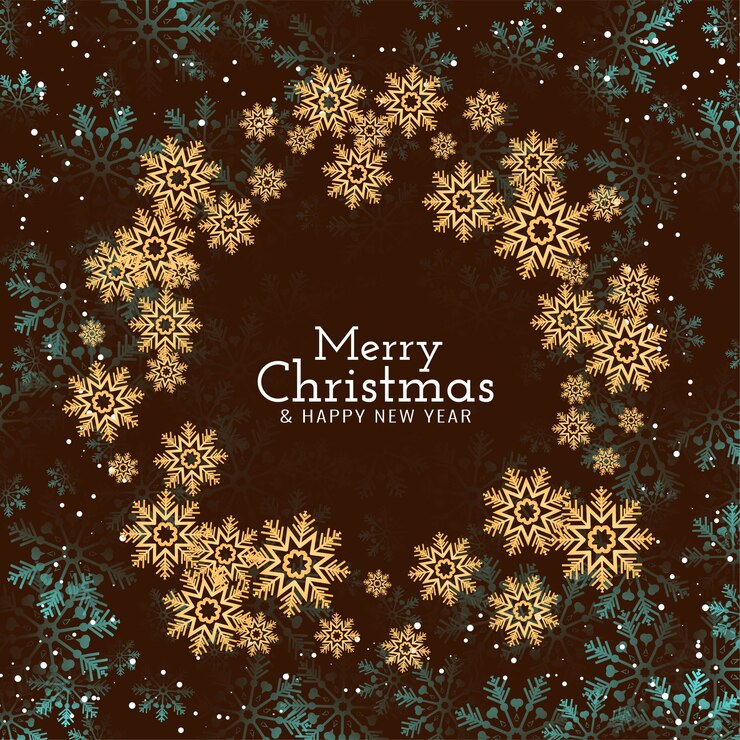 Kostenlose Vektor stilvoller moderner hintergrund der frohen weihnachten