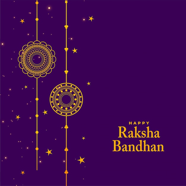 Kostenloser Vektor stilvoller raksha bandhan festivalhintergrund mit rakhi