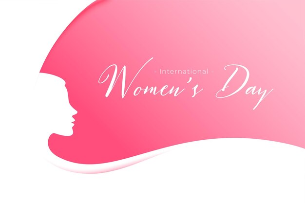 Stilvolles Event-Grußdesign für den Frauentag