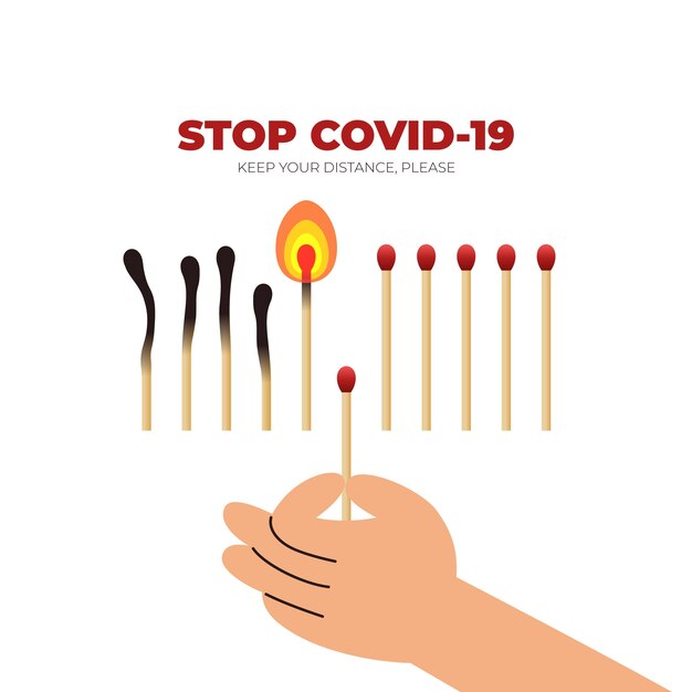 Stop Coronavirus entspricht Konzept