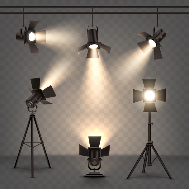 Strahlt realistische Illustration mit warmem Licht an