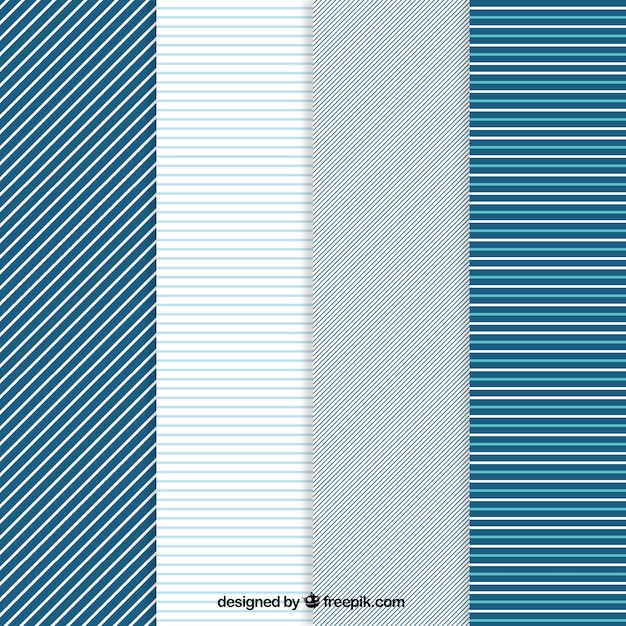 Kostenloser Vektor streifenmuster in den blauen tönen