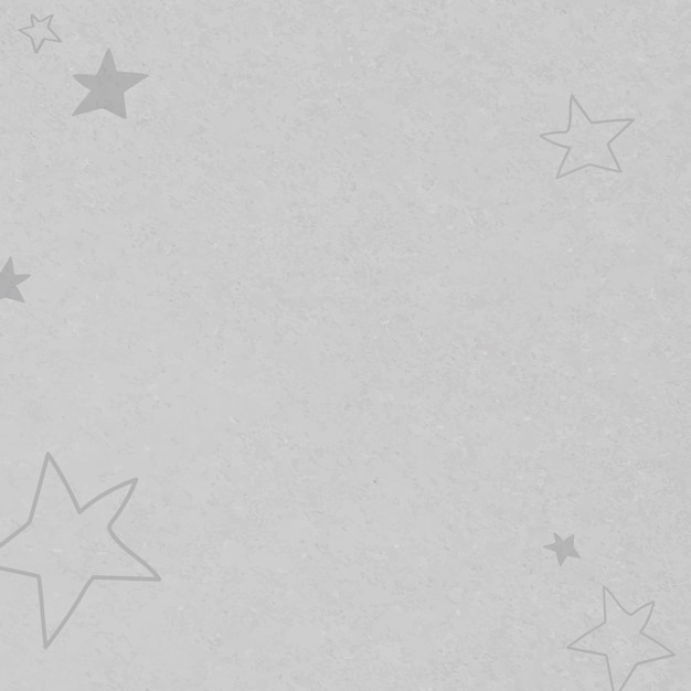 Strukturiertes Muster der grauen Hand gezeichneten Sterne für Kinder