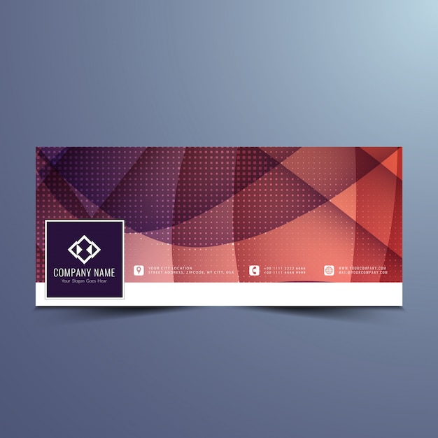 Stylish elegantes facebook banner design