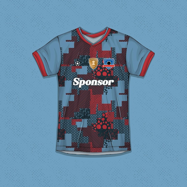 Sublimation-übungskleidung vektoren anpassbare fußballtrikot-designs