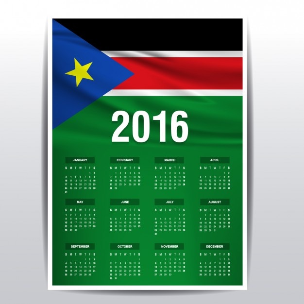 Südsudan kalender 2016