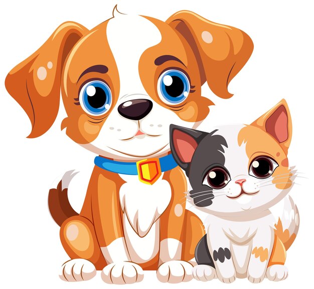 Süßer Hunde- und Katzenfreund