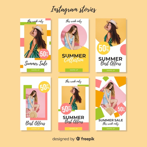 Summer sale instagram geschichten vorlage