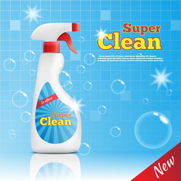 Super Cleaner Werbevorlage