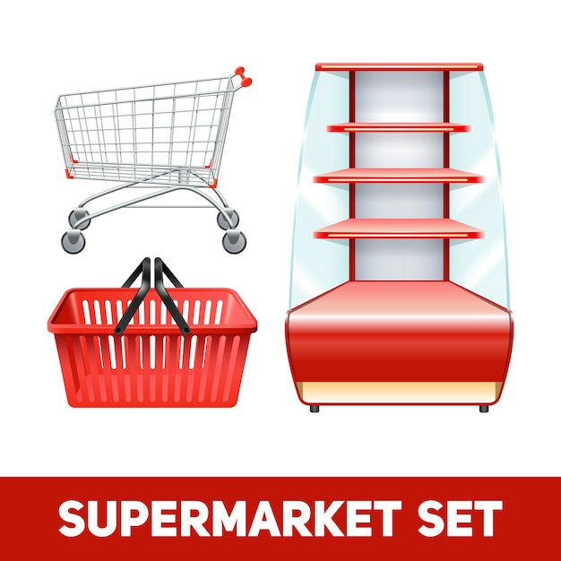 Supermarkt realistische set