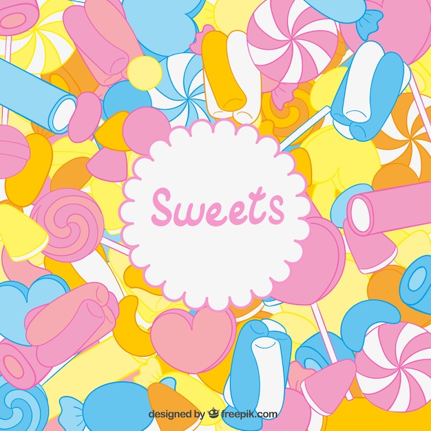 Kostenloser Vektor sweets illustration