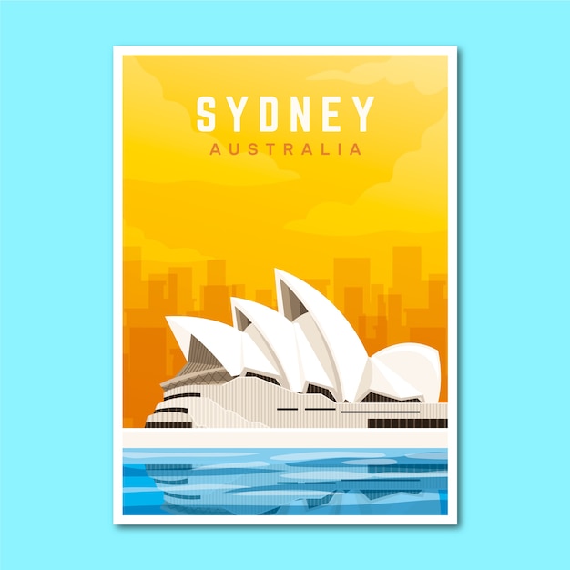 Sydney urlaubsreiseplakat