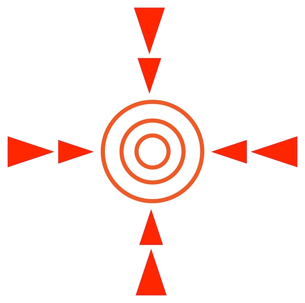 Kostenloser Vektor symbol für rotes flecksymbol