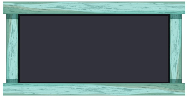 Tafel mit pastellfarbenem Holzrahmen