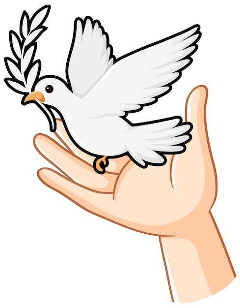 Taubenvogel-Logo-Konzeptvektor